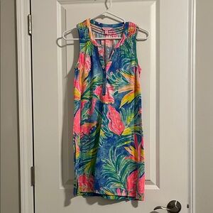 Lilly Pulitzer Blue Tropical Print Dress